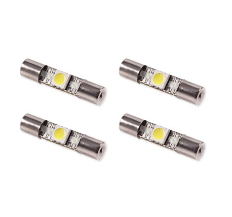 Diode Dynamics 28mm SMF1 LED Bulb - Cool - White Set of 4