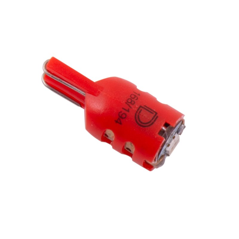 Diode Dynamics 194 LED Bulb HP5 LED - Red Short (Single)