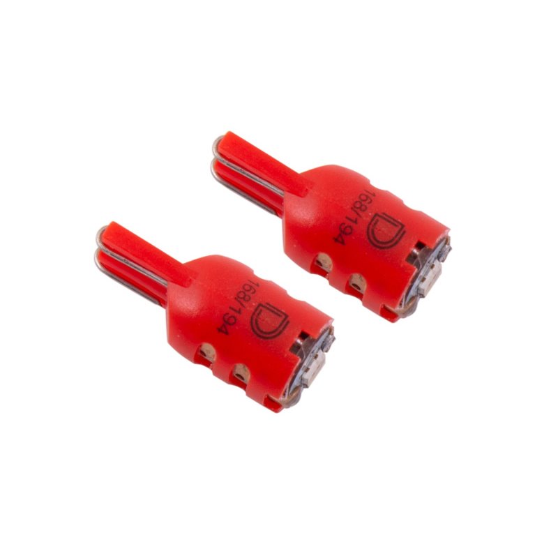 Diode Dynamics 194 LED Bulb HP5 LED - Red Short (Pair)