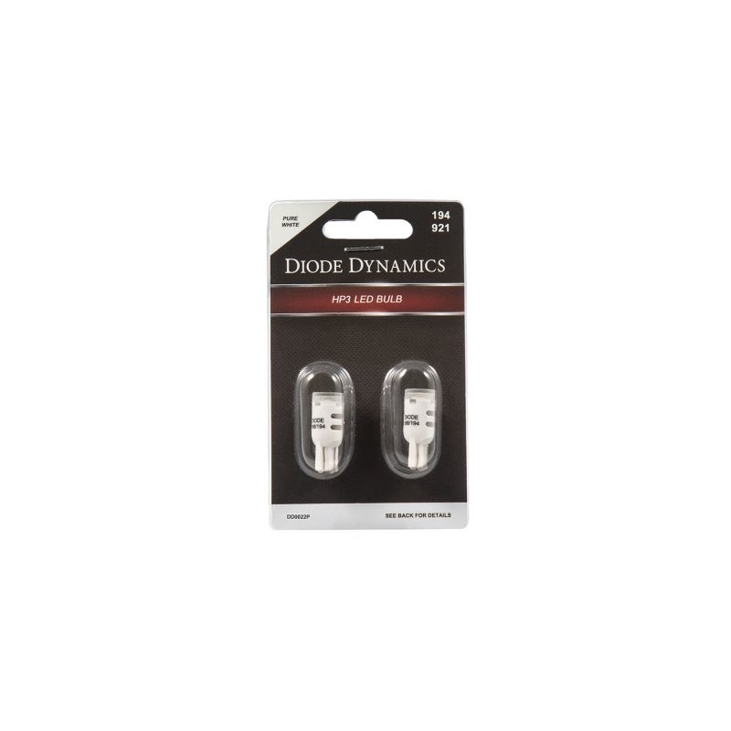 Diode Dynamics 194 LED Bulb HP3 LED Pure - White Short (Pair)