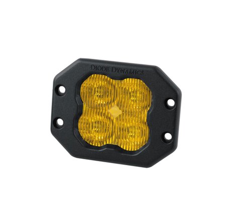 Diode Dynamics SS3 LED Pod Pro - Yellow SAE Fog Flush (Single)