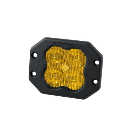 Diode Dynamics SS3 LED Pod Pro - Yellow SAE Fog Flush (Single)