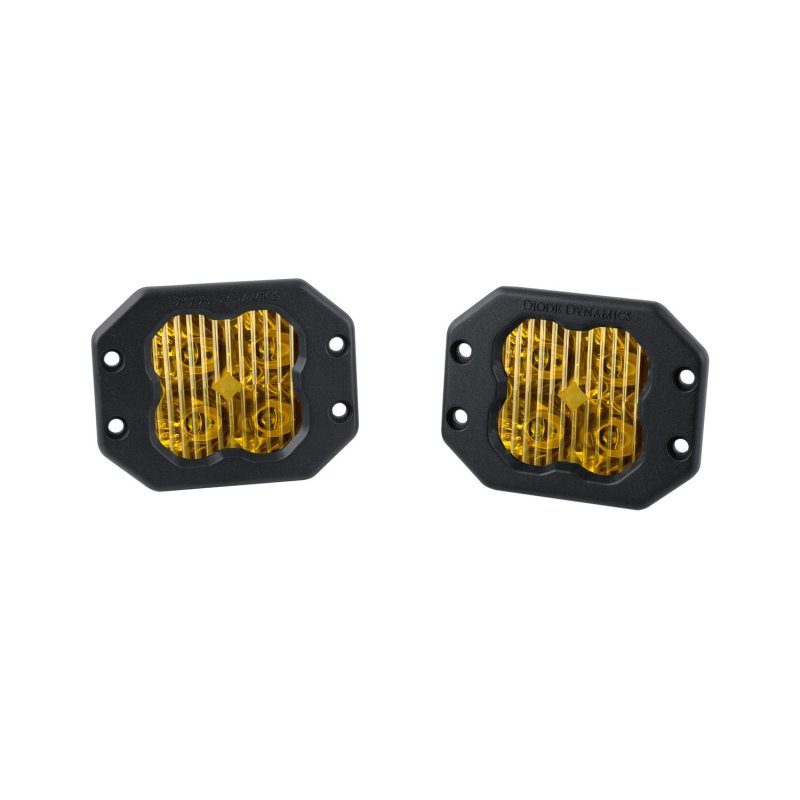 Diode Dynamics SS3 LED Pod Pro - Yellow Driving Flush (Pair)