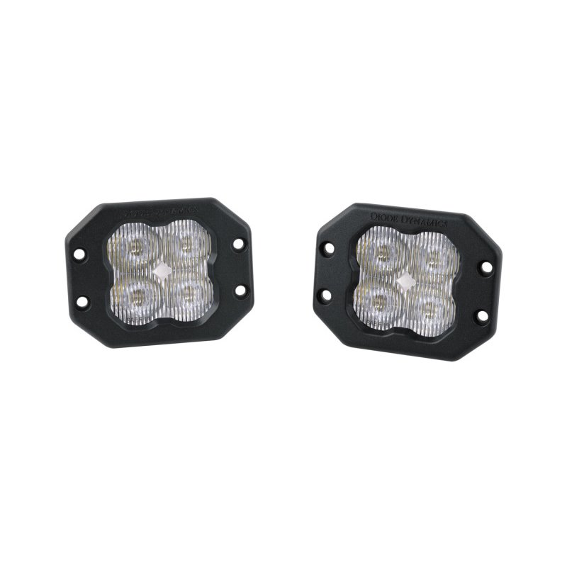 Diode Dynamics SS3 LED Pod Pro - White SAE Fog Flush (Pair)