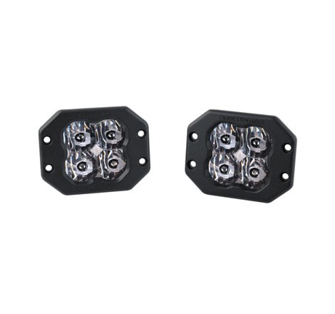 Diode Dynamics SS3 LED Pod Pro - White SAE Driving Flush (Pair)