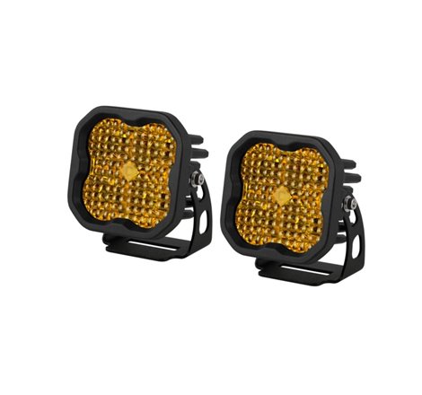 Diode Dynamics SS3 LED Pod Pro - Yellow Flood Standard (Pair)