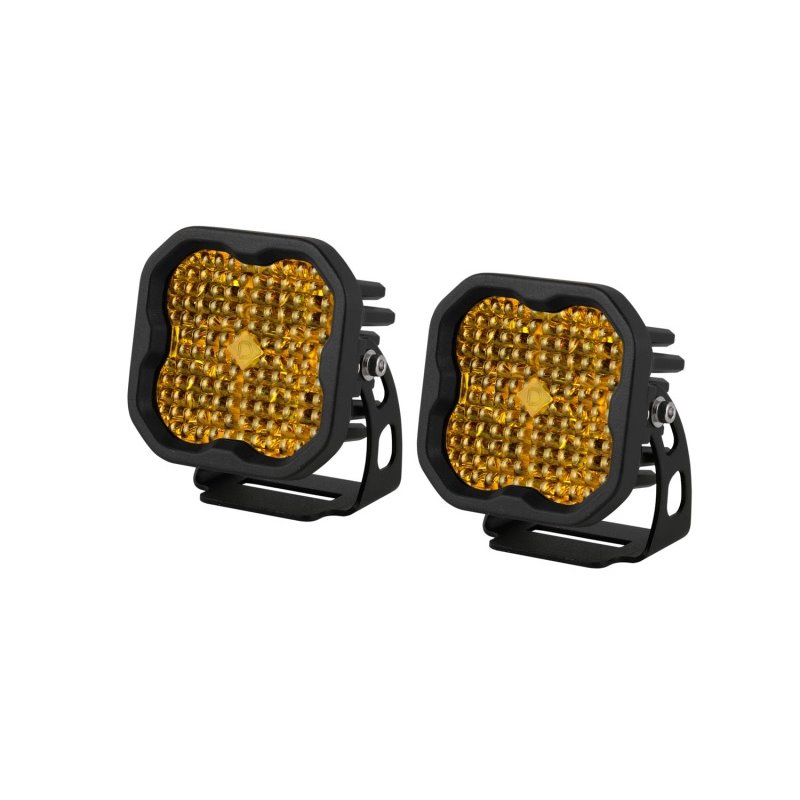 Diode Dynamics SS3 LED Pod Pro - Yellow Flood Standard (Pair)