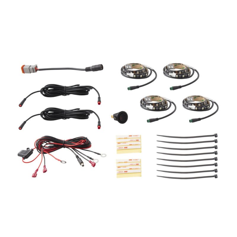 Diode Dynamics RGBW Grille Strip Kit 4pc Multicolor