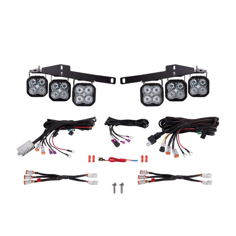 Diode Dynamics 17-20 Ford Raptor SS3 LED Fog Light Kit - White Sport