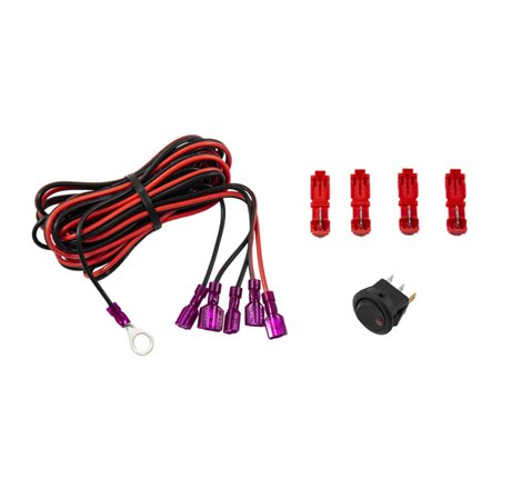 Diode Dynamics Add-on LED Switch Kit - Red