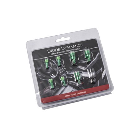 Diode Dynamics Mustang Interior LED Light Kit 18-19 Mustang Stage 1 - Green