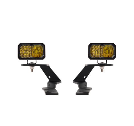 Diode Dynamics 19-21 Ford Ranger Stage Series 2in LED Ditch Light Kit - Yellow Pro Combo