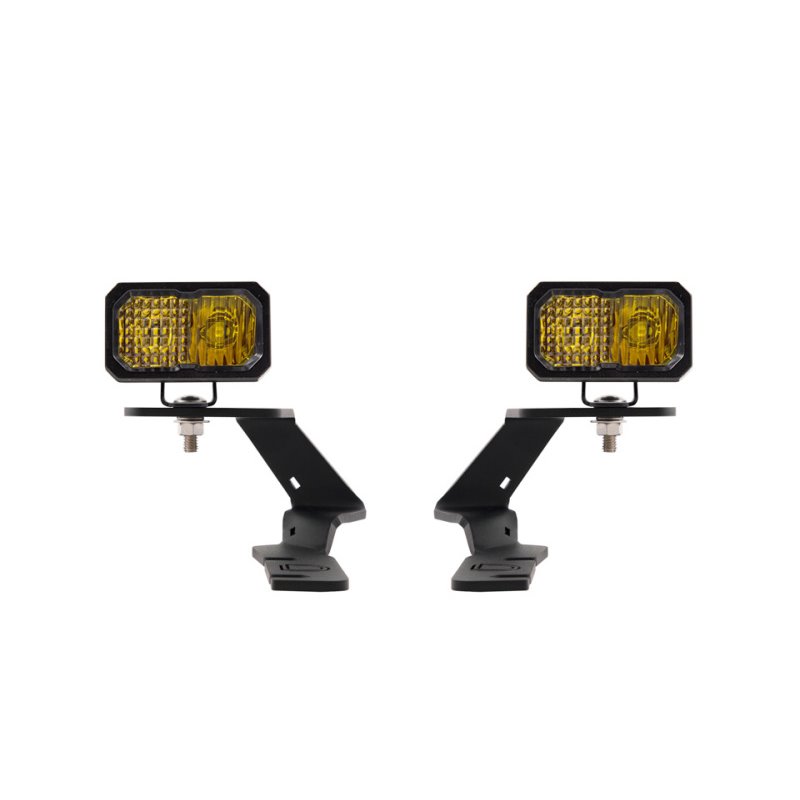 Diode Dynamics 19-21 Ford Ranger Stage Series 2in LED Ditch Light Kit - Yellow Pro Combo