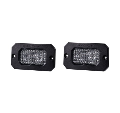 Diode Dynamics Stage Series 2 In LED Pod Pro - White Flood Flush BBL (Pair)