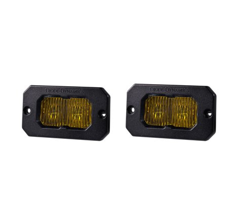 Diode Dynamics Stage Series 2 In LED Pod Pro - Yellow Fog Flush ABL (Pair)