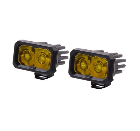 Diode Dynamics Stage Series 2 In LED Pod Pro - Yellow Spot Standard ABL (Pair)