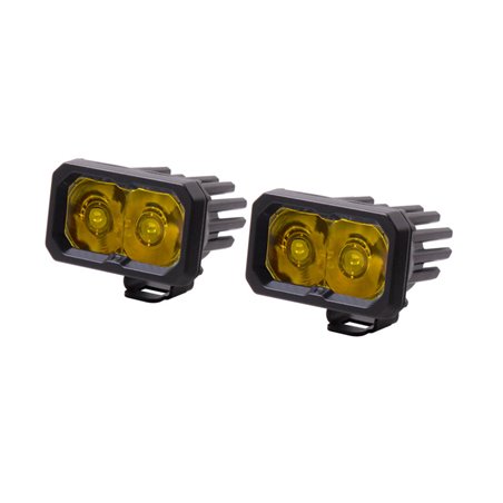 Diode Dynamics Stage Series 2 In LED Pod Pro - Yellow Spot Standard ABL (Pair)