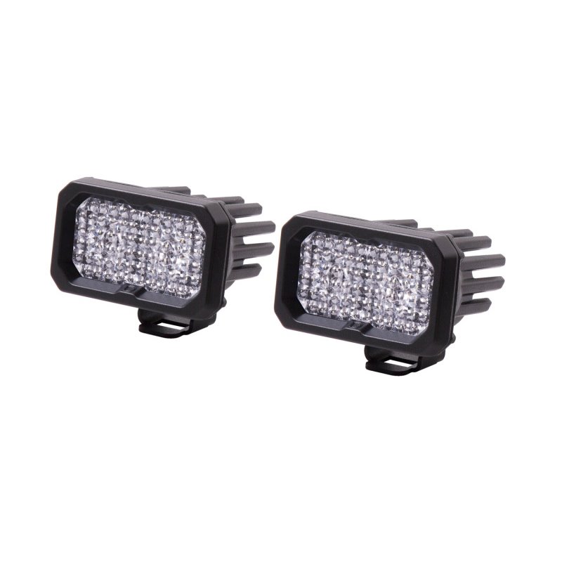 Diode Dynamics Stage Series 2 In LED Pod Pro - White Flood Standard BBL (Pair)