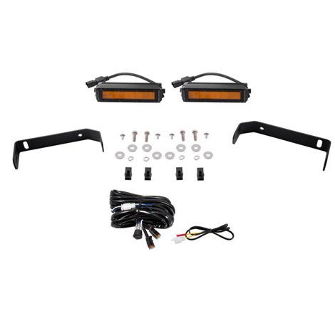 Diode Dynamics 19-21 Ford Ranger SS6 LED Lightbar Kit - Amber Wide