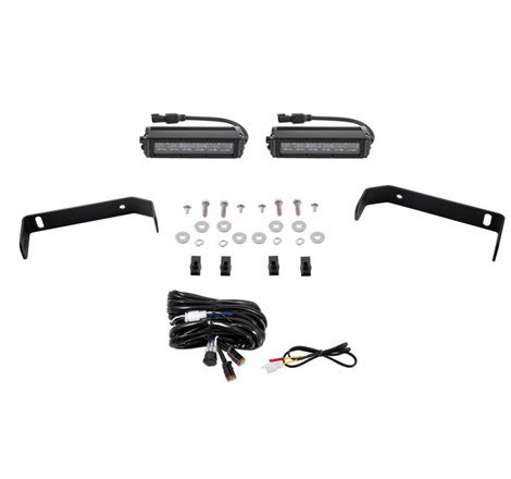 Diode Dynamics 19-21 Ford Ranger SS6 LED Lightbar Kit - White Driving