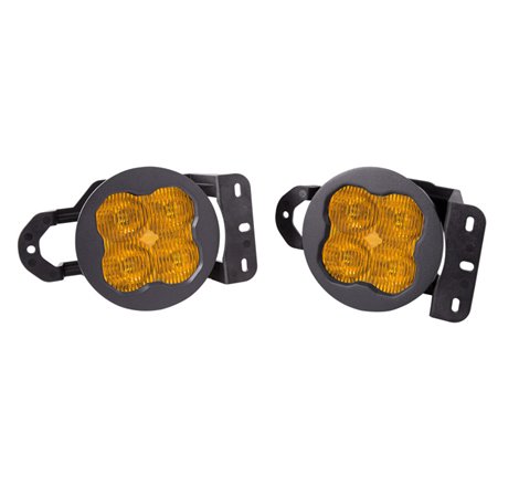 Diode Dynamics SS3 LED Pod Max Type MS Kit - Yellow SAE Fog