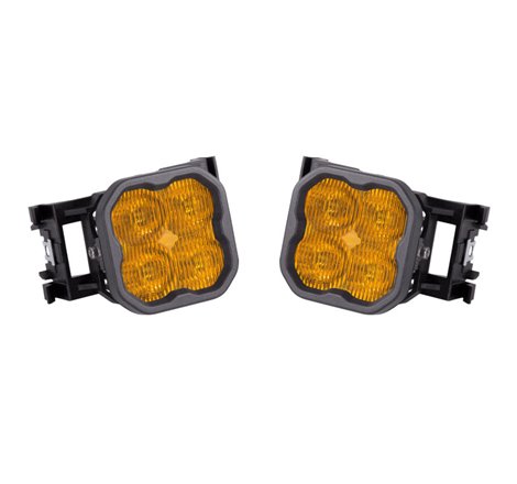 Diode Dynamics SS3 LED Pod Max Type X Kit - Yellow SAE Fog