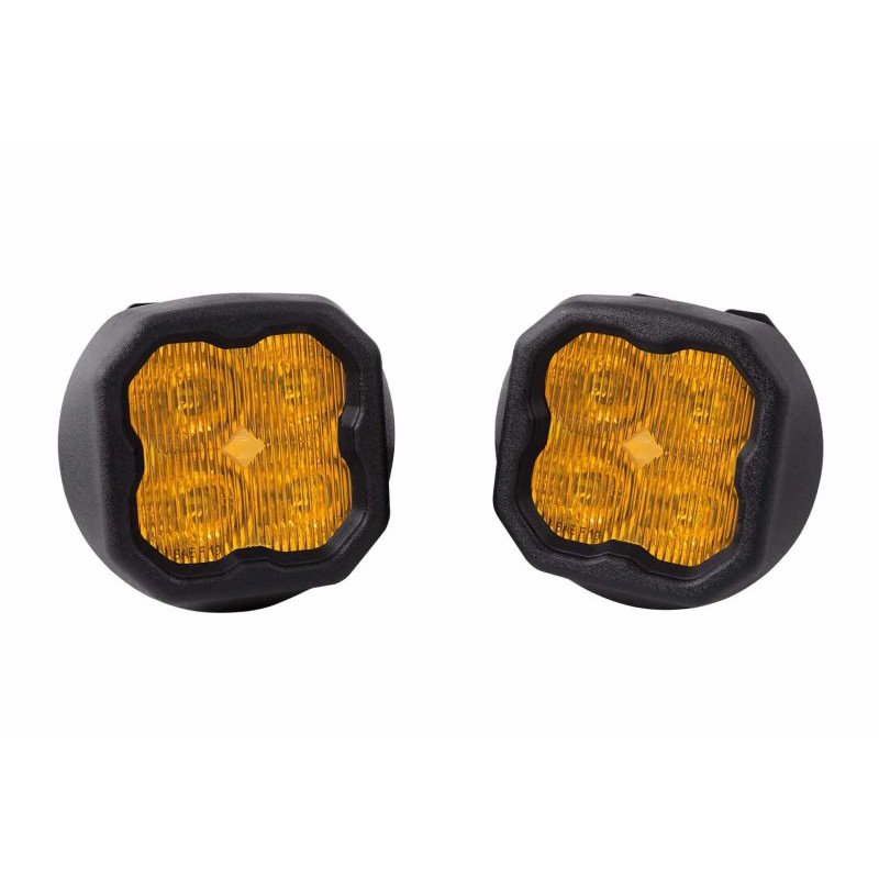 Diode Dynamics SS3 LED Pod Max Type GM Kit - Yellow SAE Fog