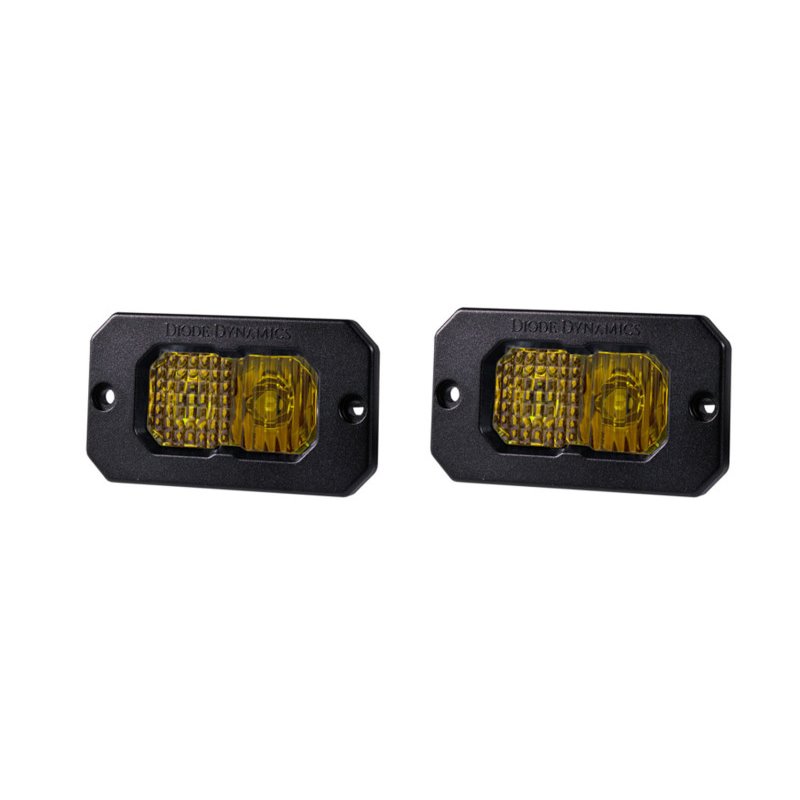 Diode Dynamics Stage Series 2in LED Pod Pro - Yellow Combo Flush ABL (Pair)