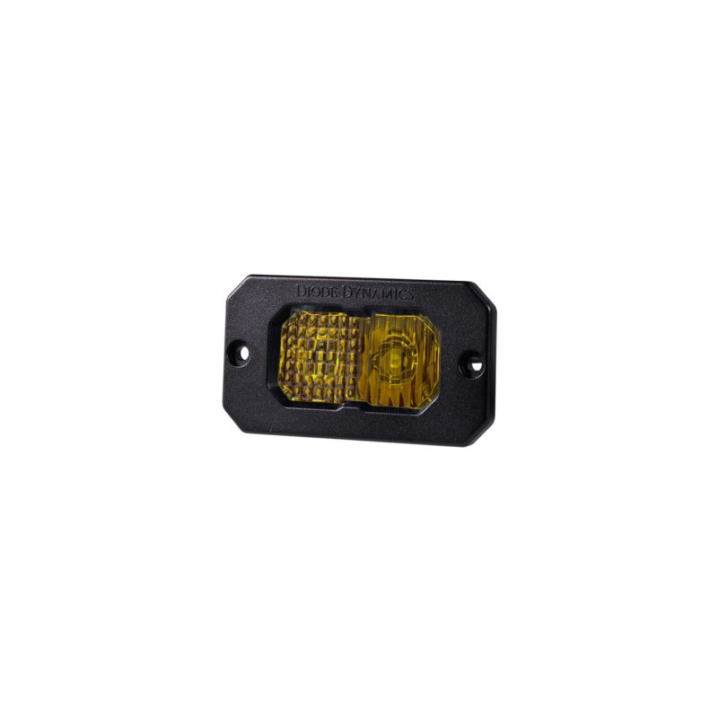 Diode Dynamics Stage Series 2in LED Pod Sport - Yellow Combo Flush ABL (Single)