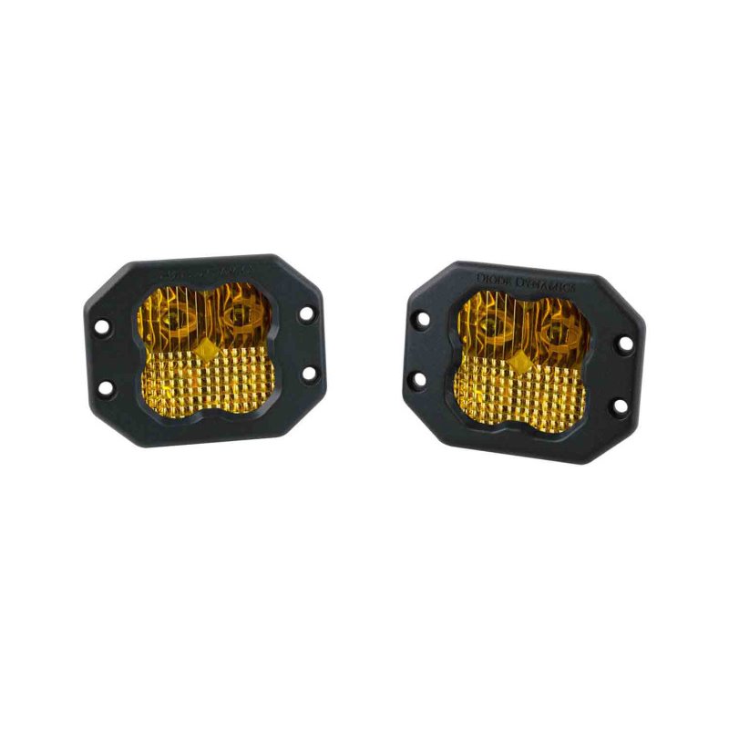 Diode Dynamics SS3 LED Pod Pro - Yellow Combo Flush (Pair)