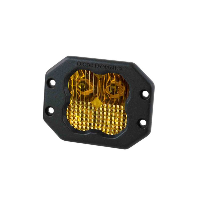 Diode Dynamics SS3 LED Pod Sport - Yellow Combo Flush (Single)