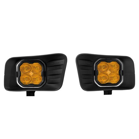 Diode Dynamics SS3 Ram Horizontal LED Fog Light Kit Max - Yellow SAE Fog