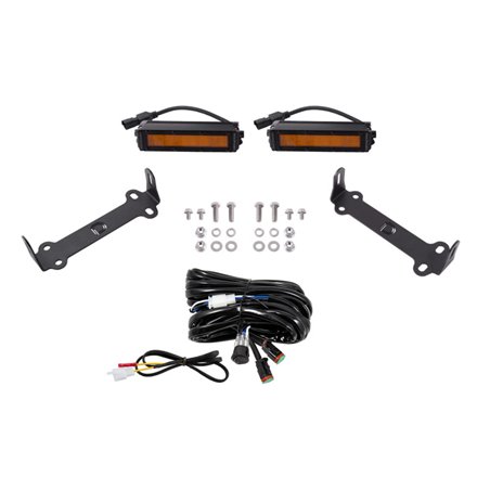 Diode Dynamics 14-21 Toyota 4Runner Stage Series SAE/DOT LED Lightbar Kit - Amber SAE/DOT Wide