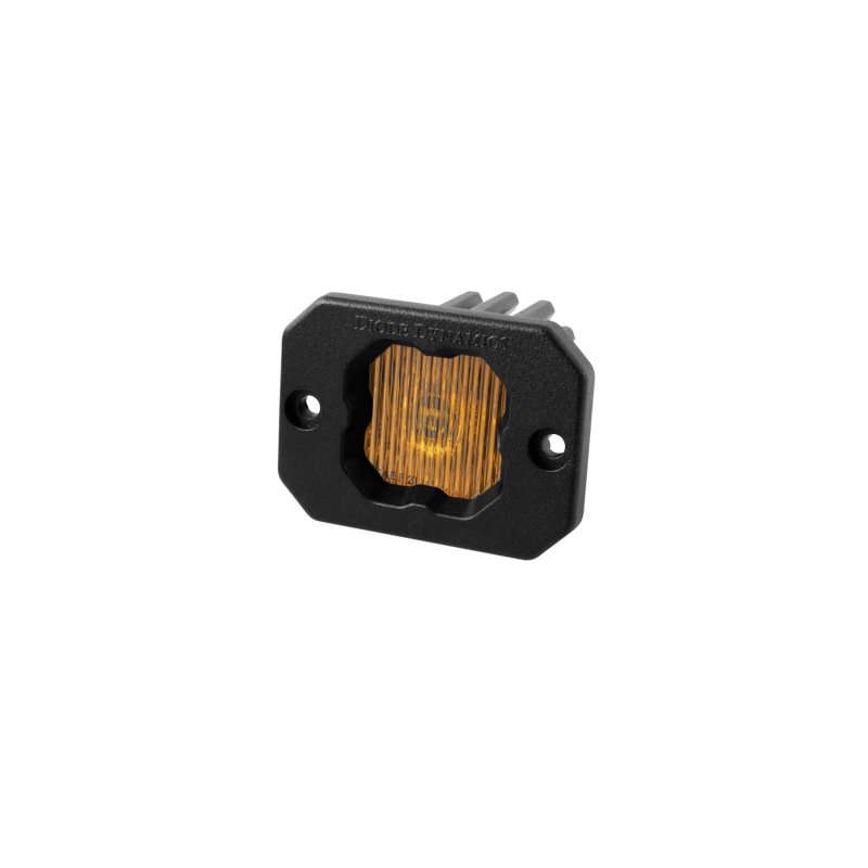 Diode Dynamics Stage Series C1 LED Pod - Yellow SAE Fog Flush ABL Each