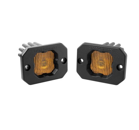 Diode Dynamics Stage Series C1 LED Pod - Yellow SAE Fog Flush ABL (Pair)