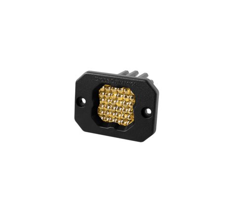 Diode Dynamics Stage Series C1 LED Pod Pro - Yellow Flood Flush ABL Each