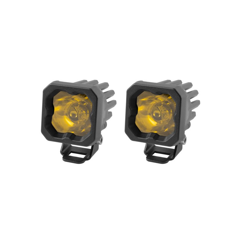 Diode Dynamics Stage Series C1 LED Pod Pro - Yellow Spot Standard ABL (Pair)