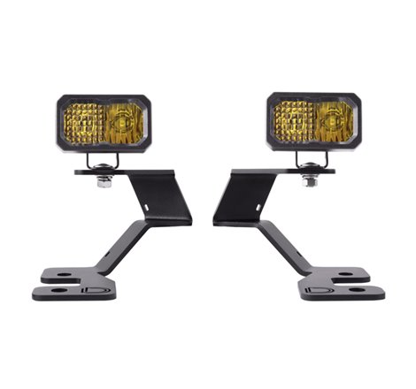 Diode Dynamics 2021 Ford Bronco Stage Series 2in LED Ditch Light Kit - Sport Yellow Pro Combo