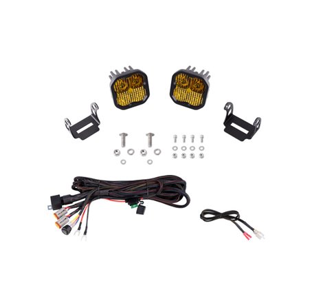 Diode Dynamics 21-22 Ford Bronco SS3 LED Ditch Light Kit - Sport Yellow Combo