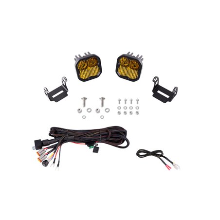 Diode Dynamics 21-22 Ford Bronco SS3 LED Ditch Light Kit - Sport Yellow Combo