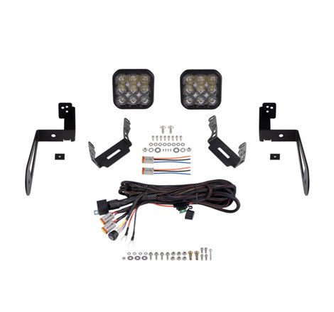 Diode Dynamics Jeep JK SS5 CrossLink Bumper Lightbar Kit Pro Driving