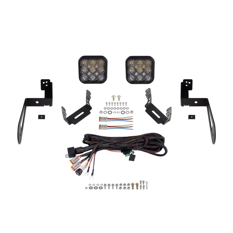 Diode Dynamics Jeep JK SS5 CrossLink Bumper Lightbar Kit Pro Driving