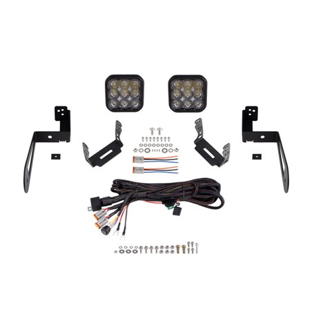 Diode Dynamics Jeep JK SS5 CrossLink Bumper Lightbar Kit Sport Driving