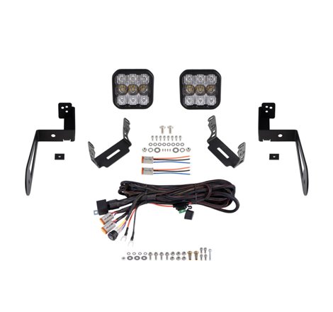 Diode Dynamics Jeep JK SS5 CrossLink Bumper Lightbar Kit Pro Combo