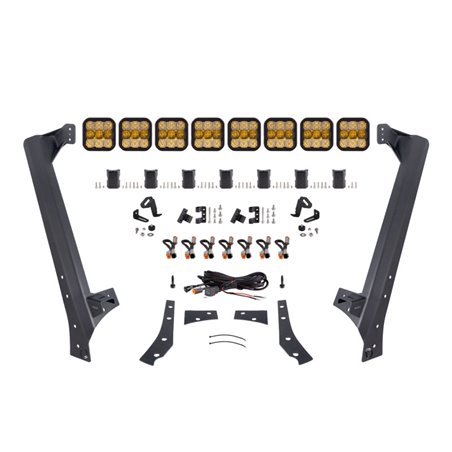 Diode Dynamics Jeep JK SS5 Sport CrossLink Windshield - Yellow Combo Lightbar Kit