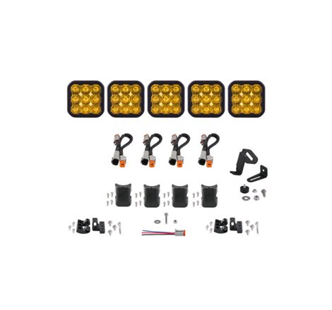 Diode Dynamics SS5 Sport Universal CrossLink 5-Pod Lightbar - Yellow Driving