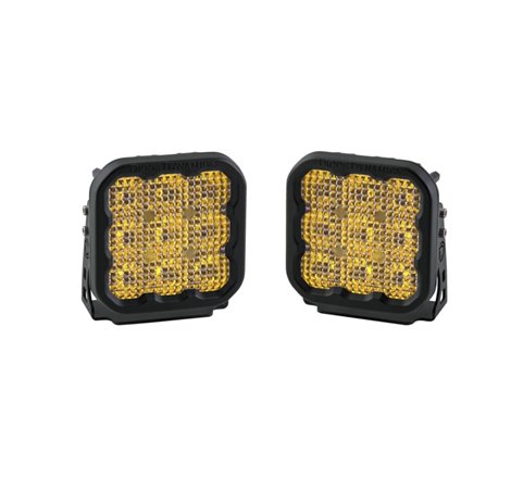 Diode Dynamics SS5 LED Pod Pro - Yellow Flood (Pair)