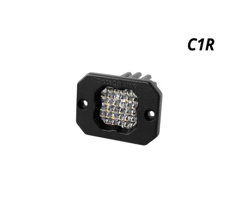 Diode Dynamics Stage Series C1R - White Flood Flush Mount LED Pod (one)