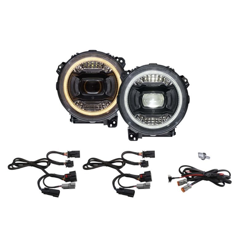 Diode Dynamics 18-23 Jeep JL Wrangler Elite LED Headlamps