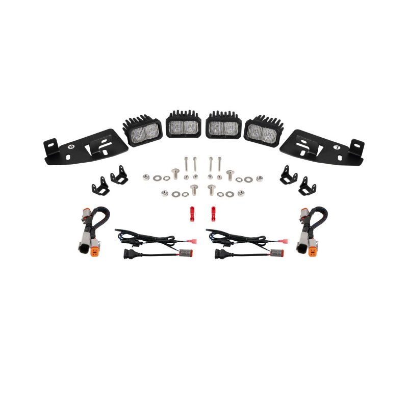 Diode Dynamics SSC2 LED Fog Pocket Kit for 2019-Present Ram - White Sport